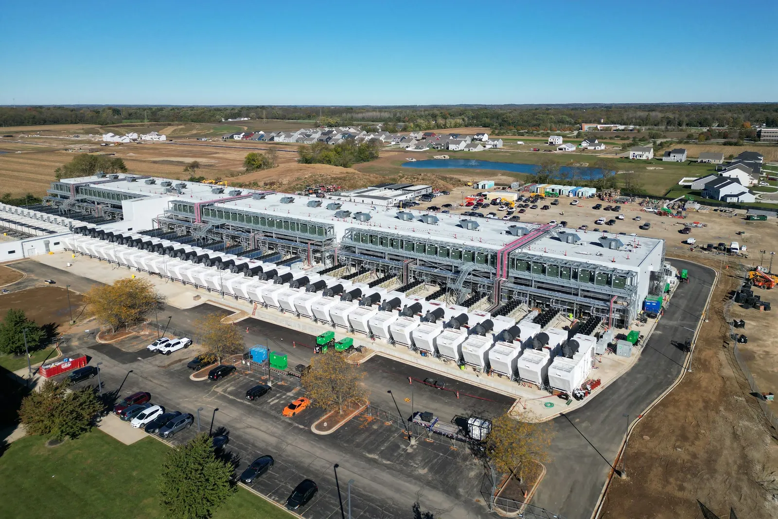 A large data center seen from above