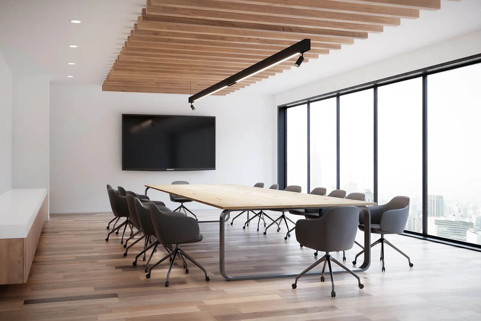 A meeting room.