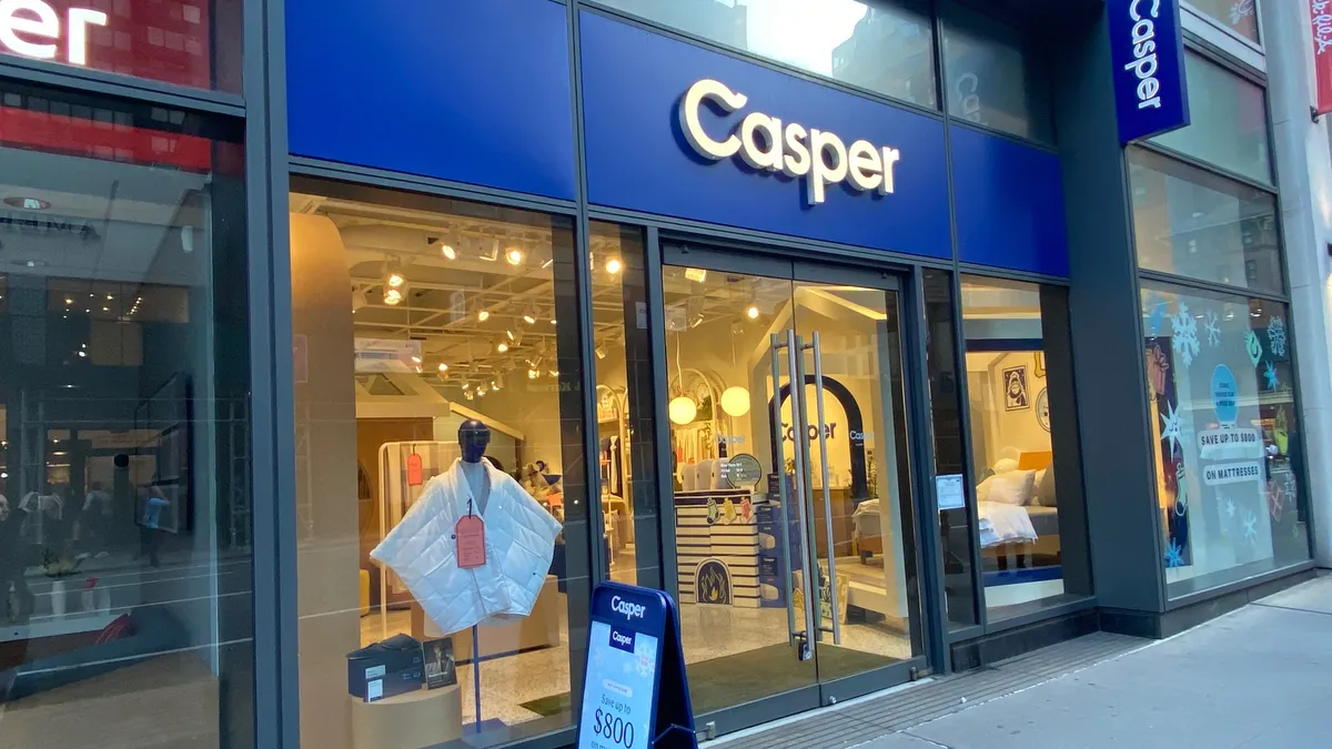 Casper storefront.