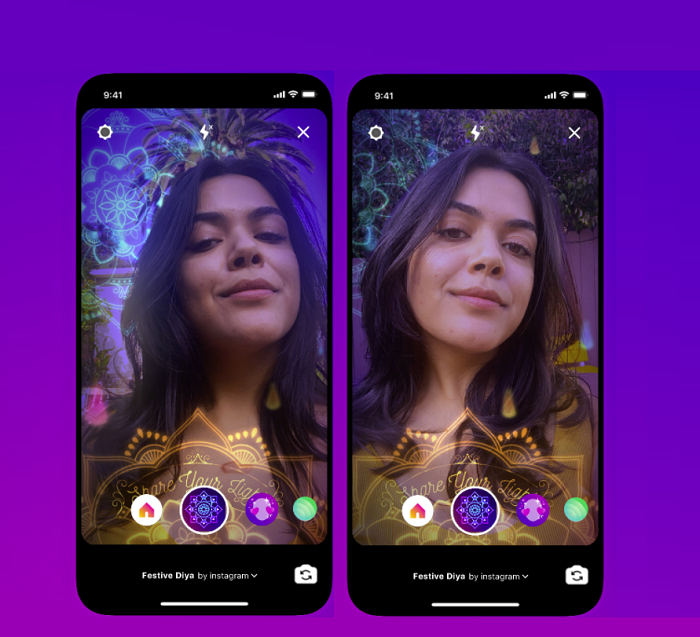 Instagram Diwali AR effect