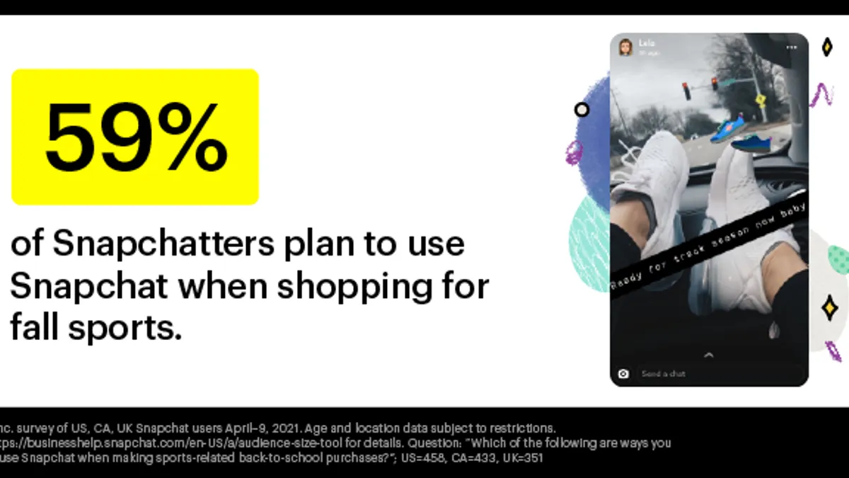 Snapchat school shopping