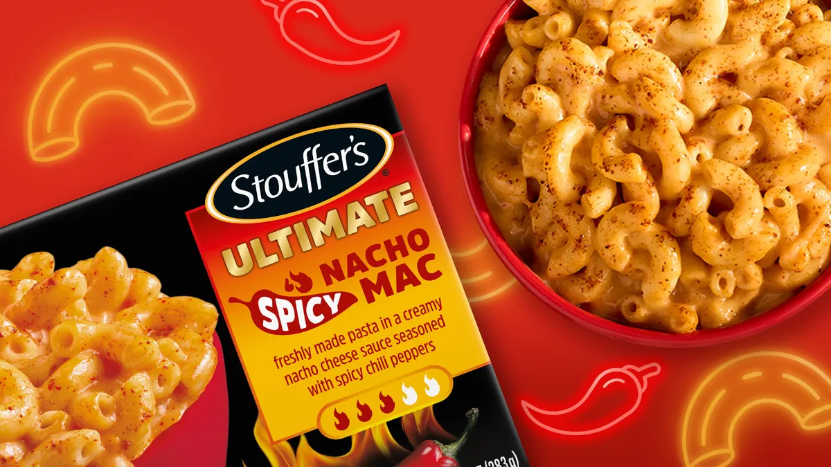 Nestle's Stouffers frozen Spice Mac meal.