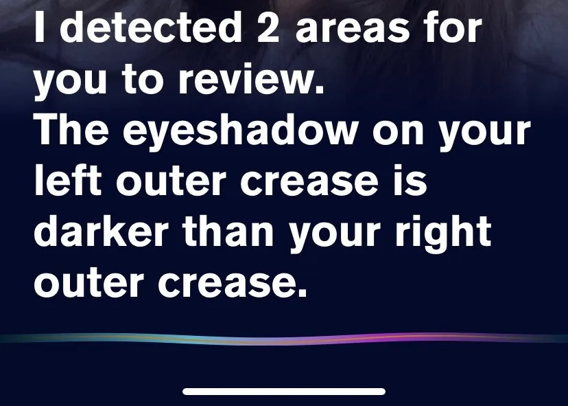 Estée Lauder Companies' AI-powered voice-enabled makeup assistant mobile app gives users feedback on make-up application.