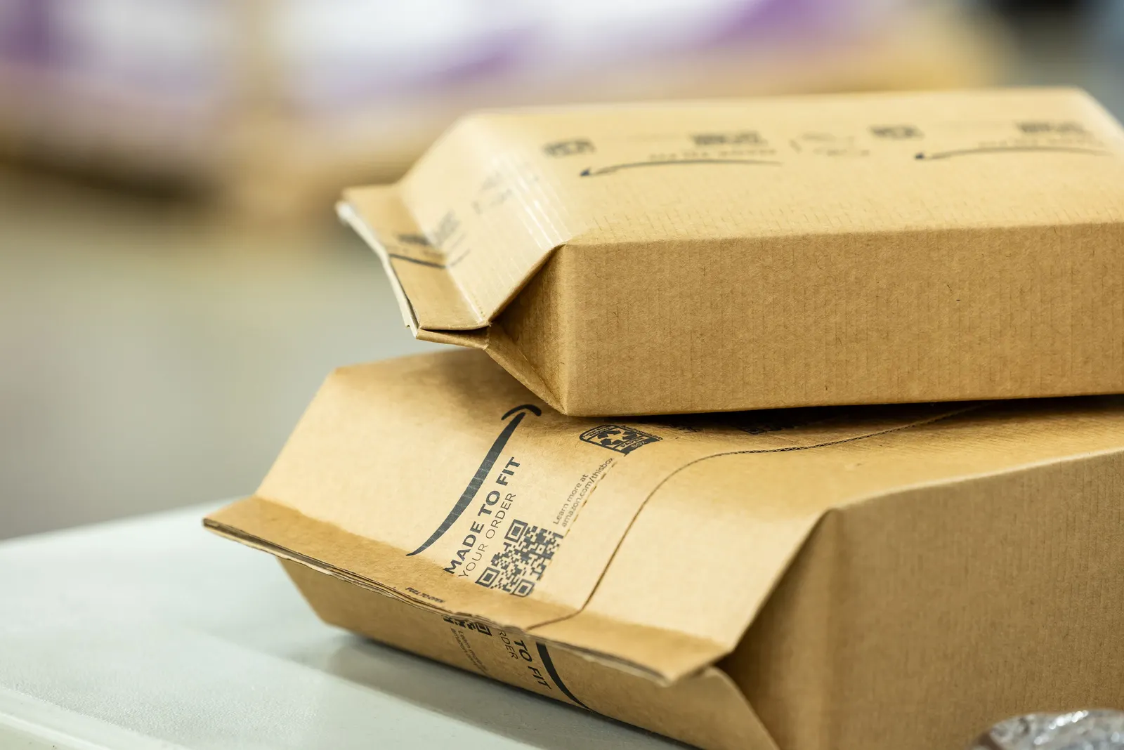 Amazon packaging that reads &#x27;made to fit your order.&#x27;