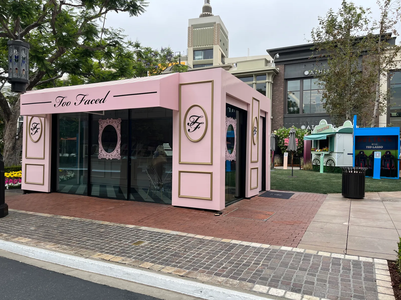 A Too Faced retail experience at The Grove shopping center in Los Angeles.