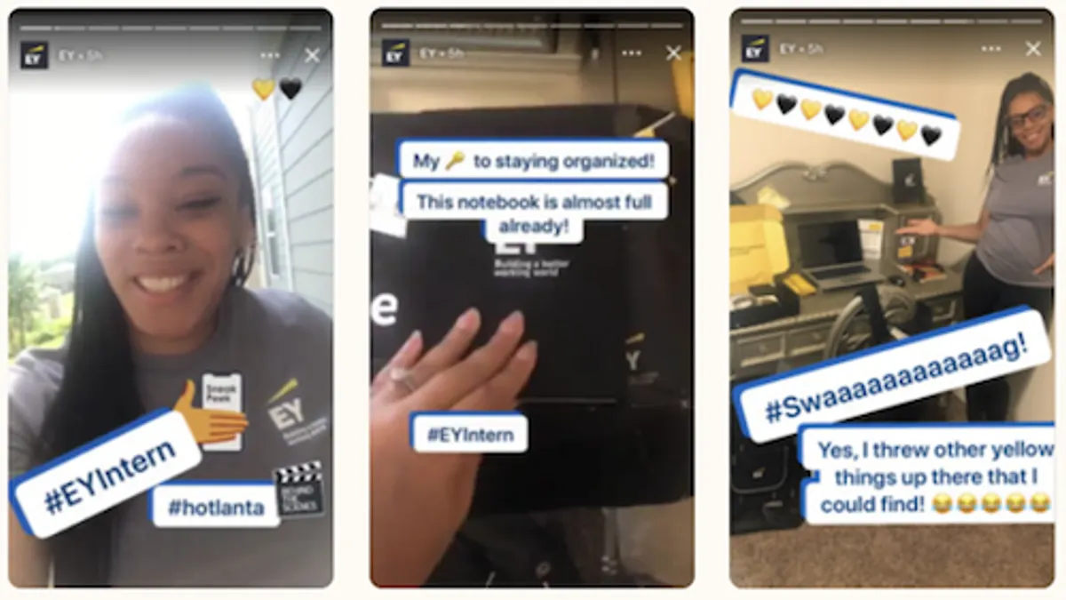 LinkedIn Stories example