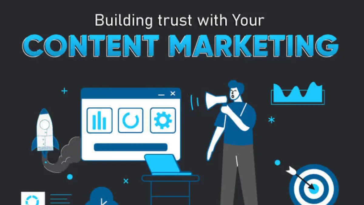 Building Trust with Content Marketing infographic