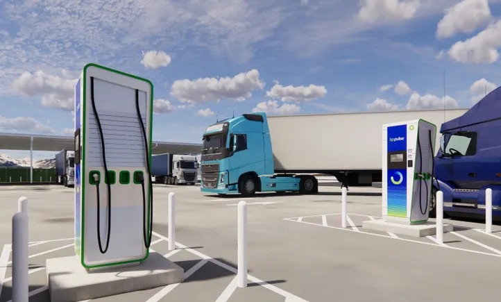 TA breaks ground on first public truck charging station | C-Store Dive