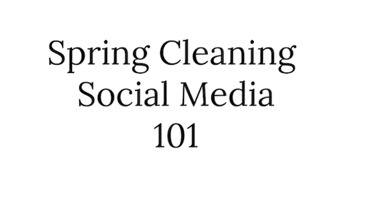 Social media spring cleaning infographic