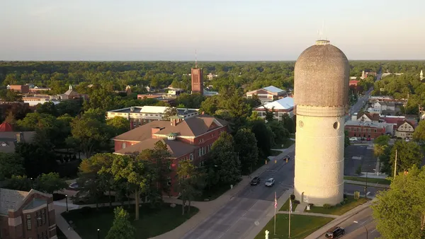 The campus of Eastern Michigan University, in Ypsilanti, Mich.