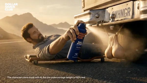 Dollar Shave Club's "Lowhangers" ad creative