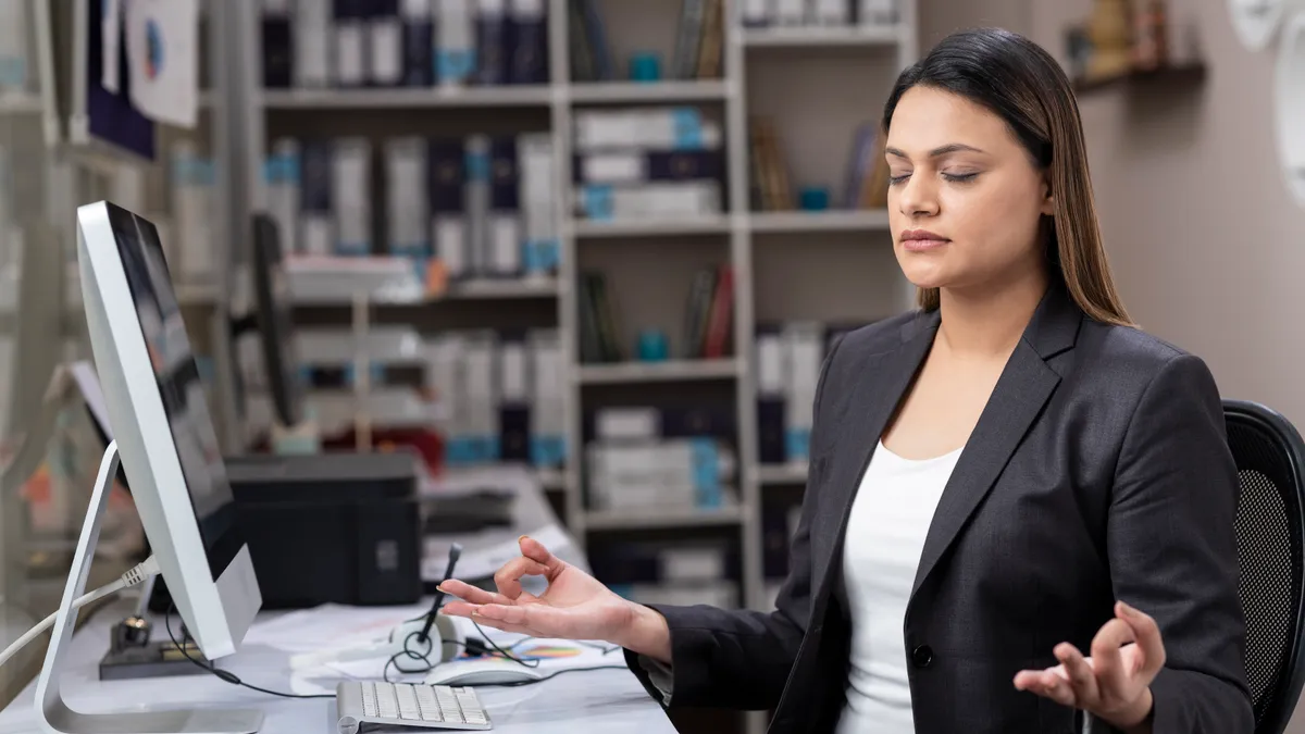 Woman working in office