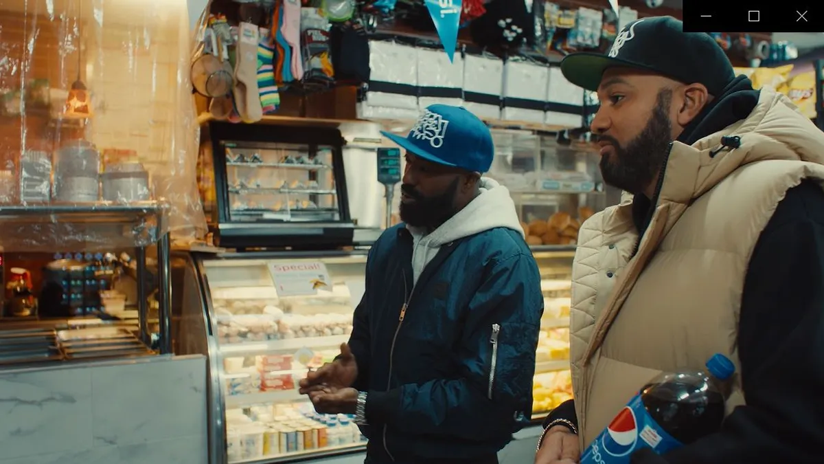 Campaign still from Pepsi's Bodega Giveback campaign retrieved by Marketing Dive on Dec. 11, 2020