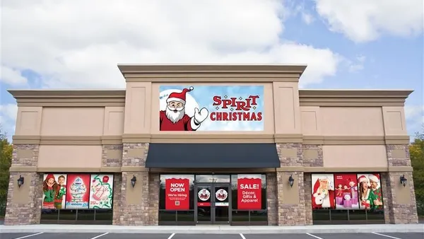 A Spirit Christmas storefront