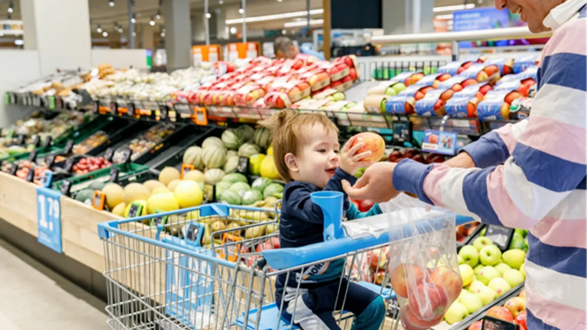 Interior of a grocery store