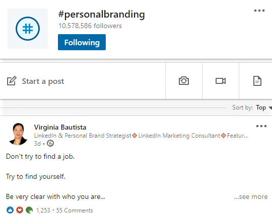 Virginia Bautista's post trending in #personalbranding on LinkedIn