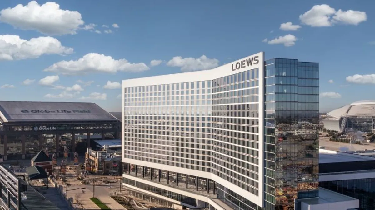 A rendering of Loews Arlington Hotel and Convention Center.