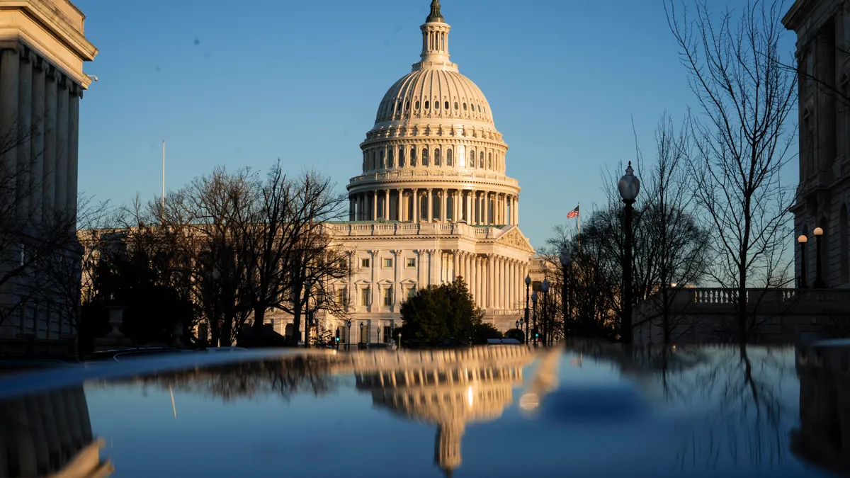 A picture of the US Capitol building