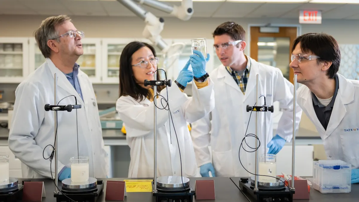 Tate & Lyle food scientists at the company's Hoffman Estates lab.