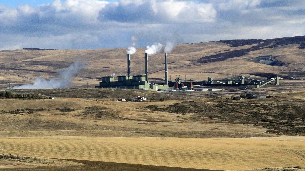 Craig Station, a 1,285-megawatt, three-unit, coal fired power plant in Moffat County, Colorado. The power plant's units were constructed by Colorado Ute Electric Association.