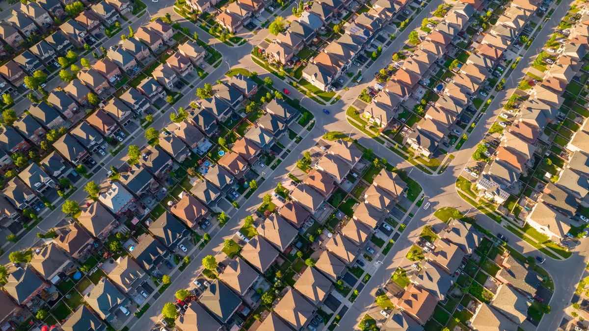A suburban neighborhood.