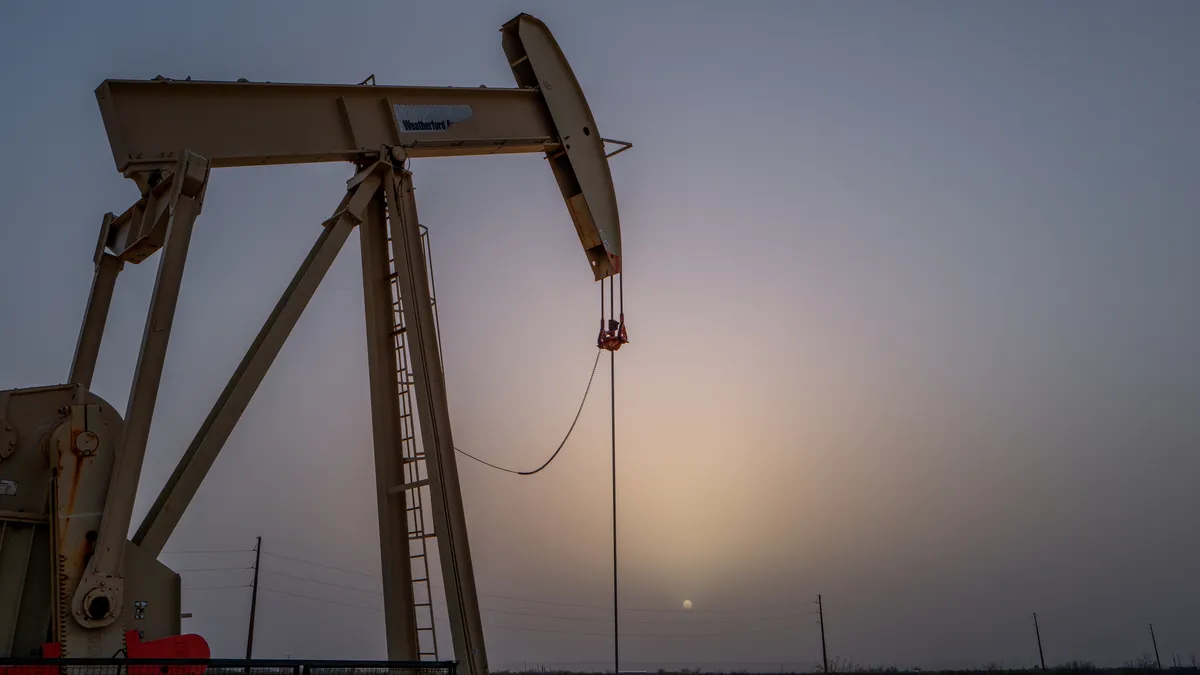 Pumpjack in Fort Stockton, Texas.