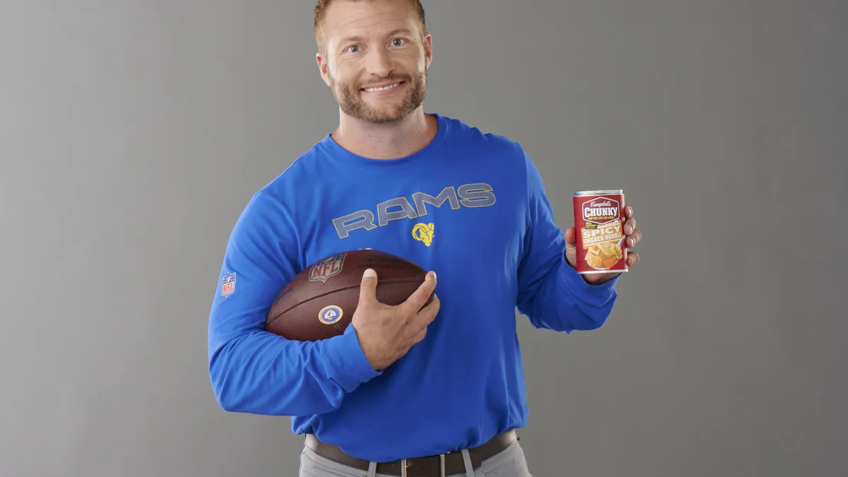 Sean McVay starring in Campbell's Chunky new creative spots