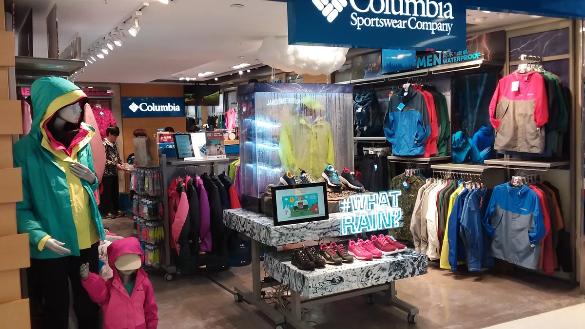 Columbia Sportswear Company storefront.