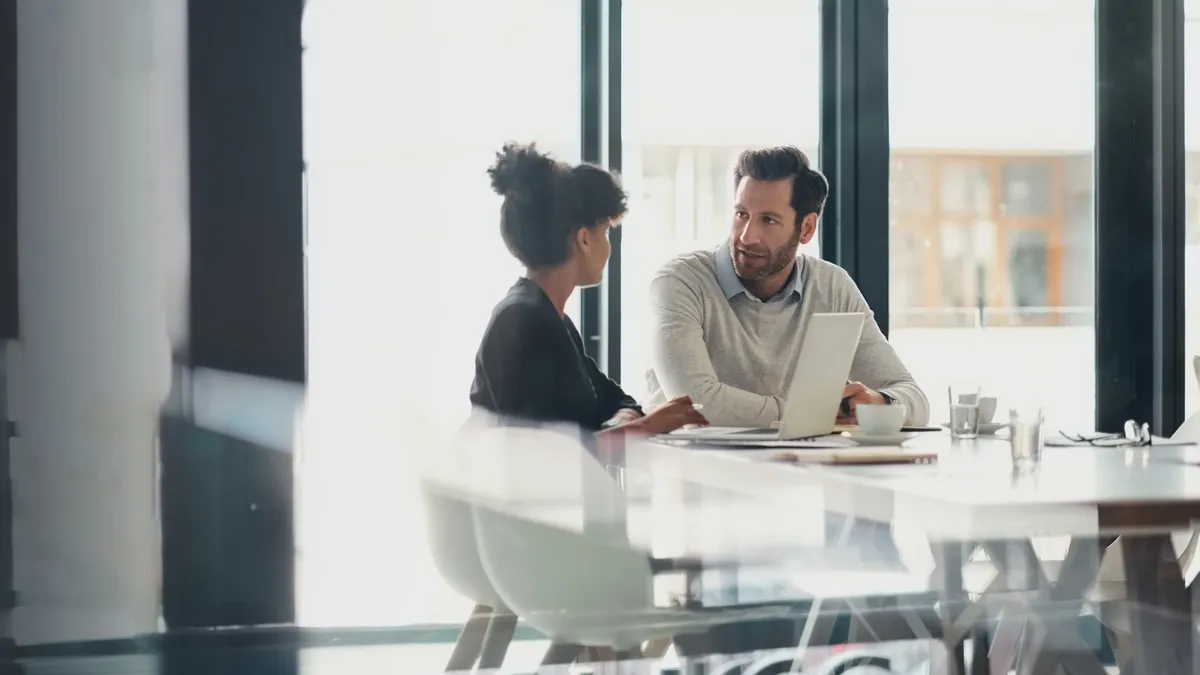 Business people in meeting, partnership and planning strategy in conference room