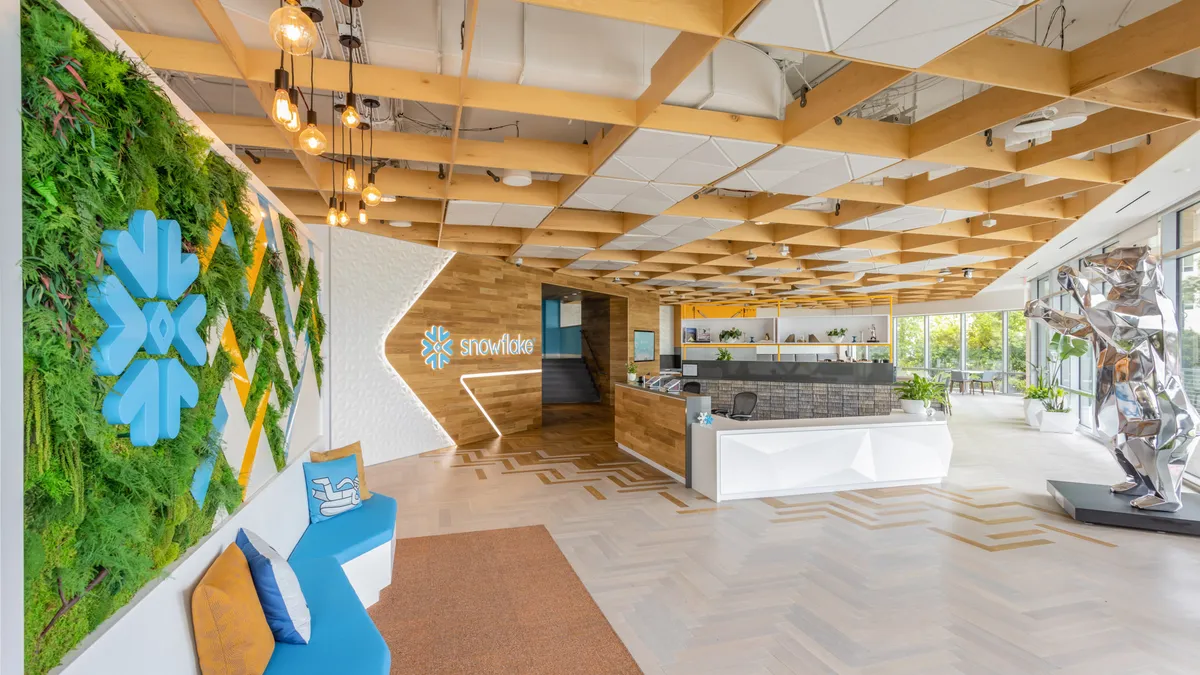 An interior shot of lobby in Snowflake office building.