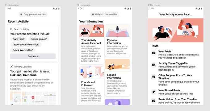 Facebook Access Your Information