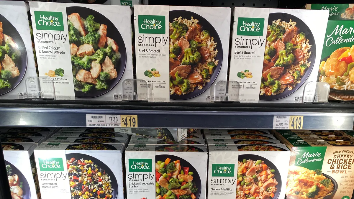 Conagra Brands' Healthy Choice meals at a Maryland Wegmans.