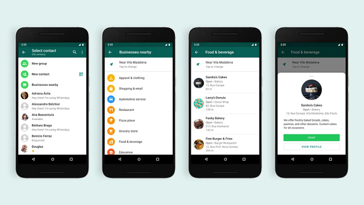 WhatsApp Business directory