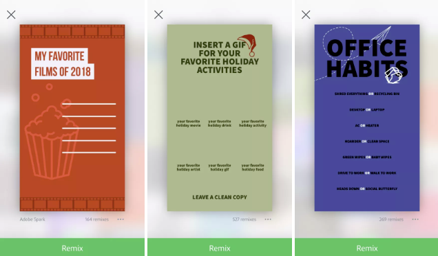 Instagram Stories examples