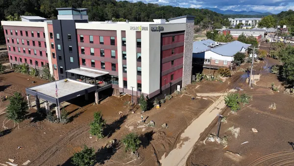 Hotel affected by weather-related event
