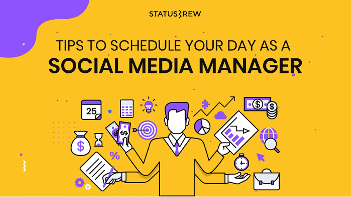 Social media manager schedule