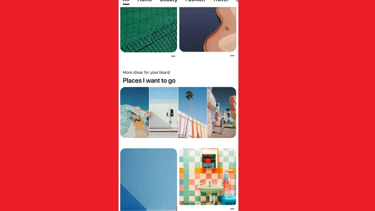 Pinterest feed module