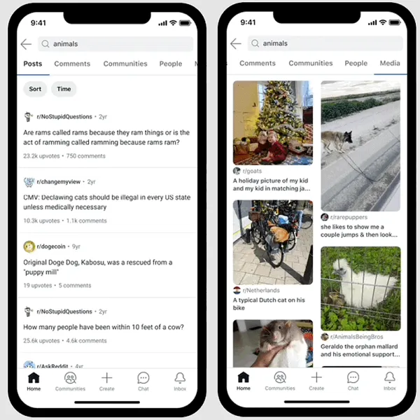 Reddit search update