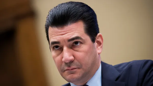 Close up of Scott Gottlieb wearing a suit and tie