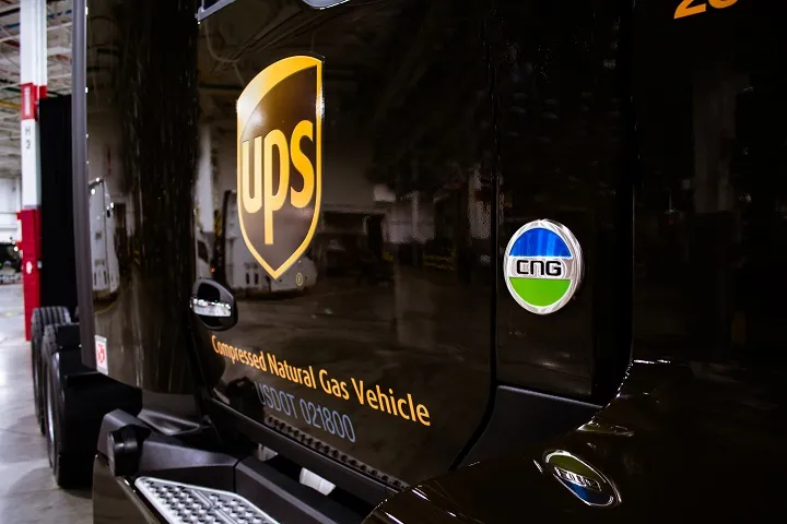 UPS Kenworth CNG truck