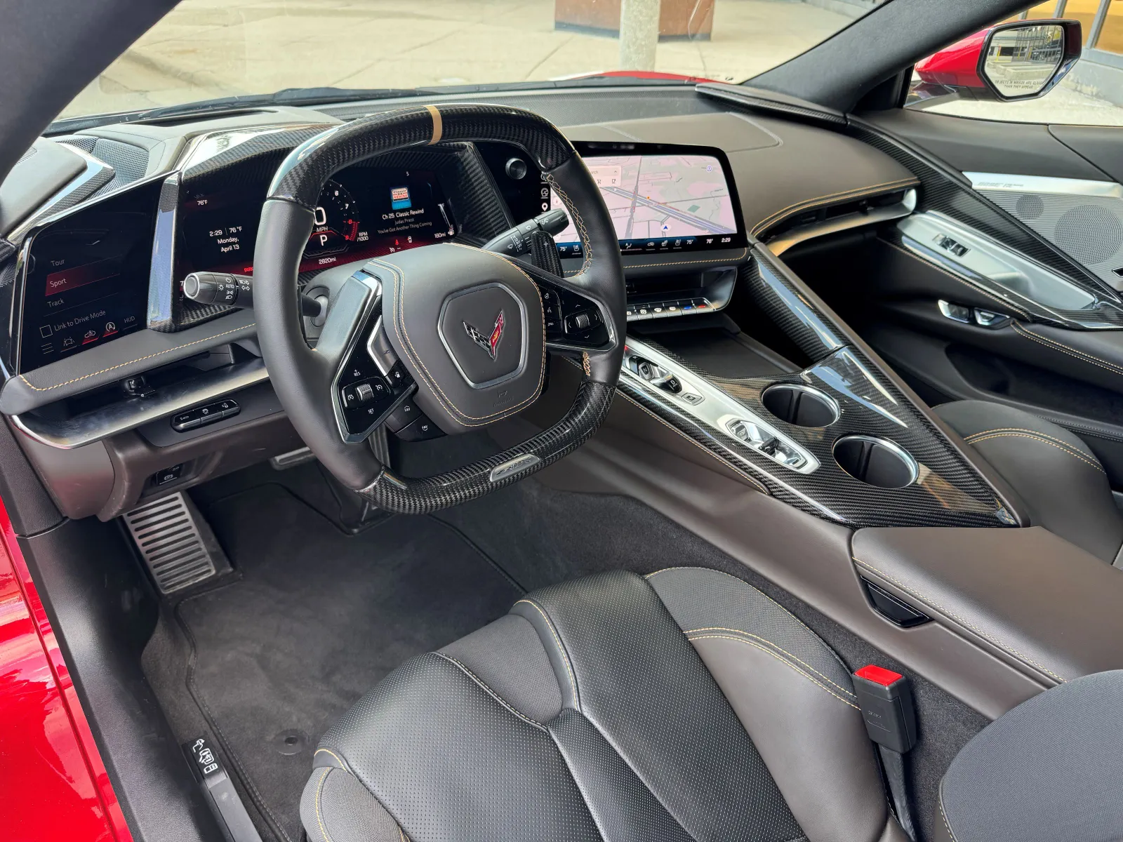Three screens and a head-up display take center stage for the driver inside the 2026 Corvette ZR1X.