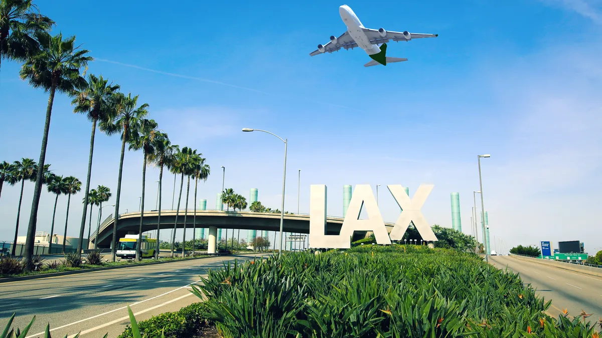 image of Los Angeles airport sign