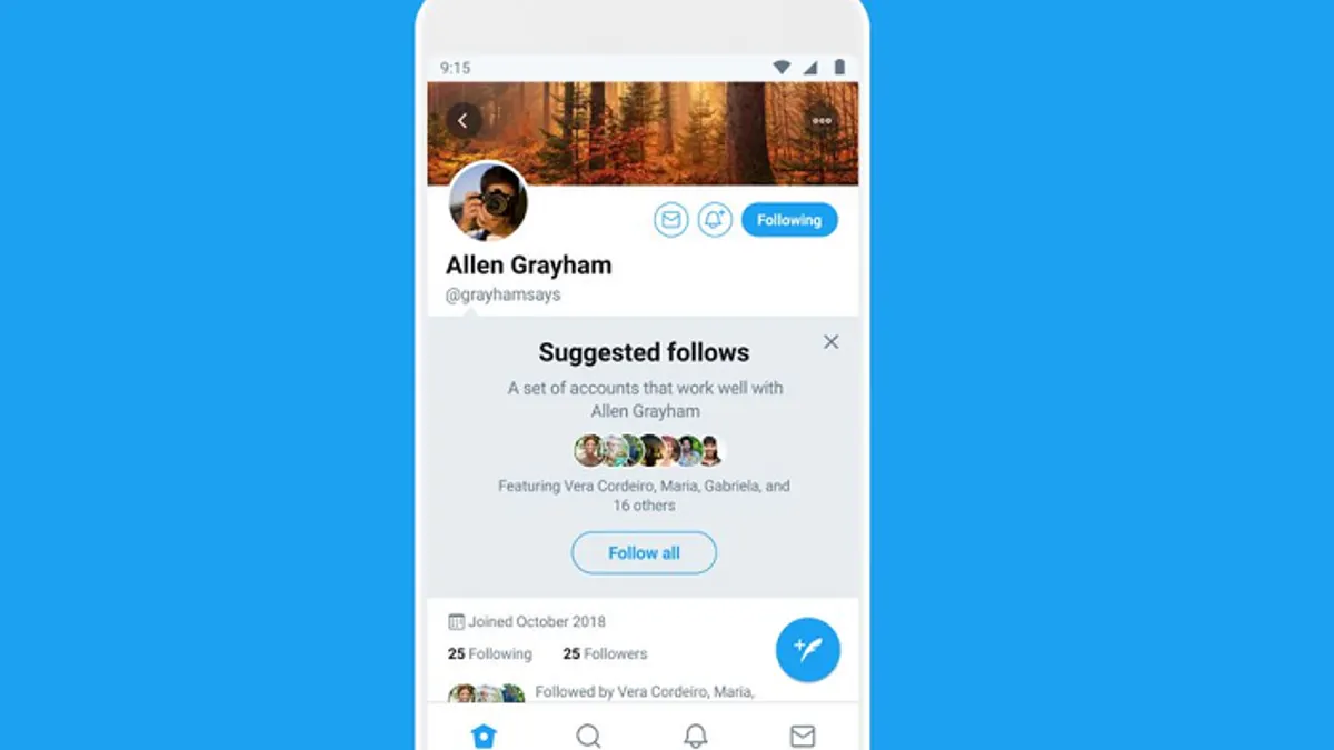 Twitter suggested follows