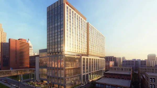 A rendering of a building.