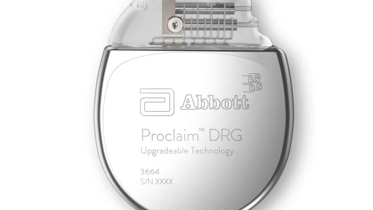 A spinal stimulation device manufactured by Abbott