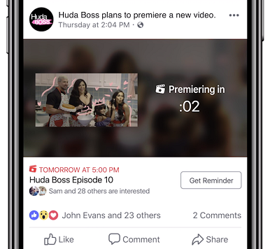 Facebook Premieres