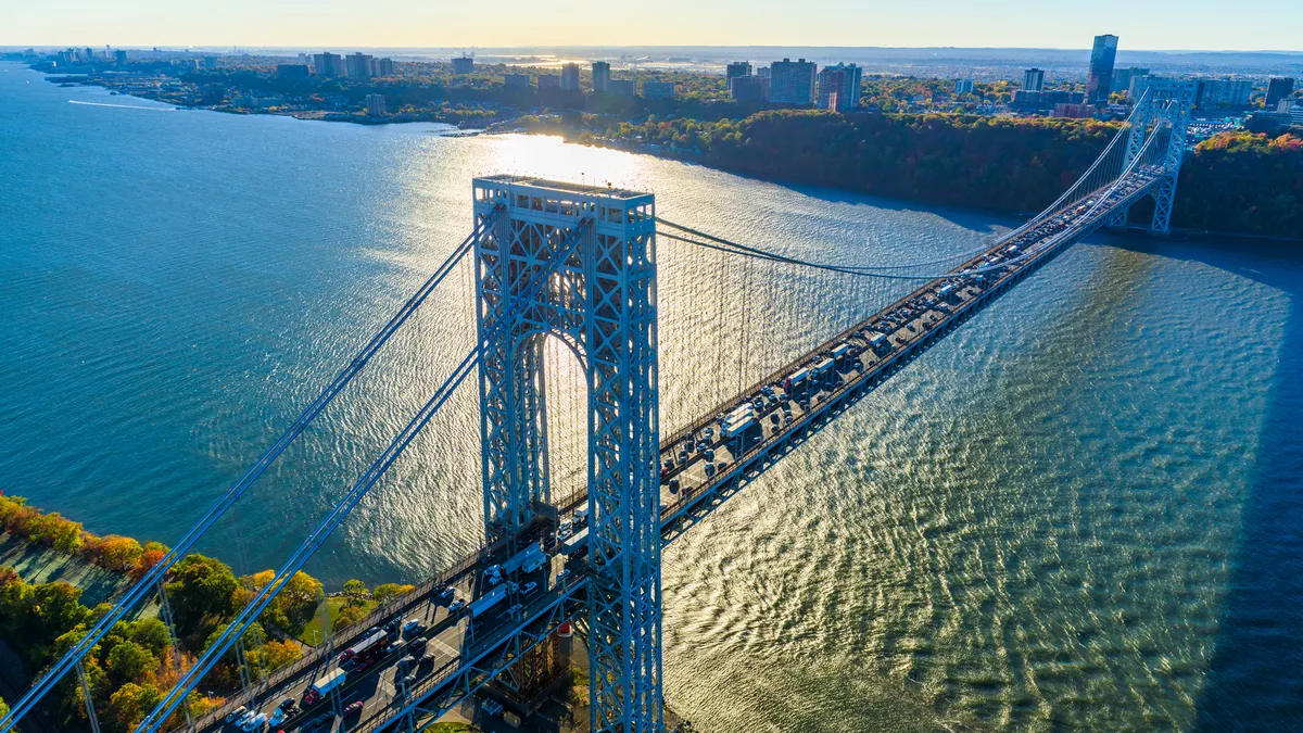 A view of the George Washington Bridge in New York City