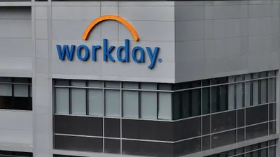 An aerial view of the Workday building
