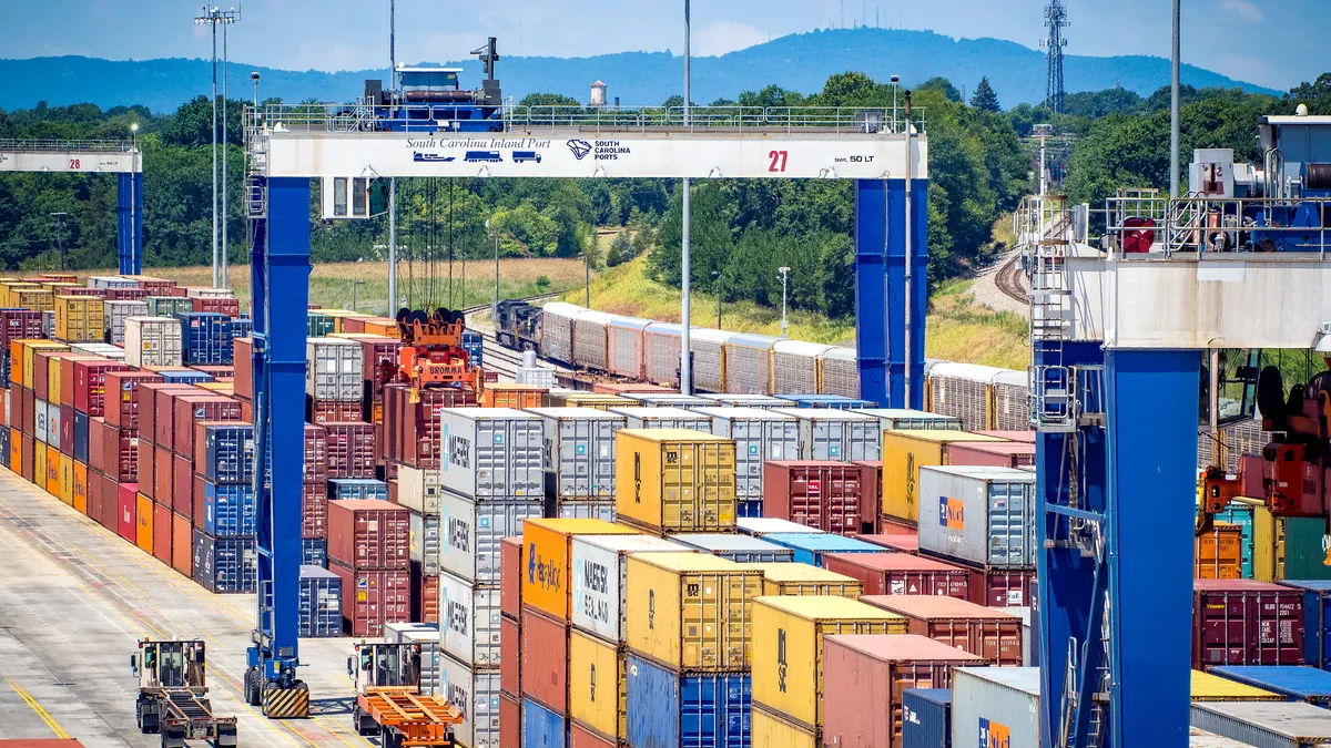 Inland Port Green in South Carolina. Sent by port pr Oct. 2020.