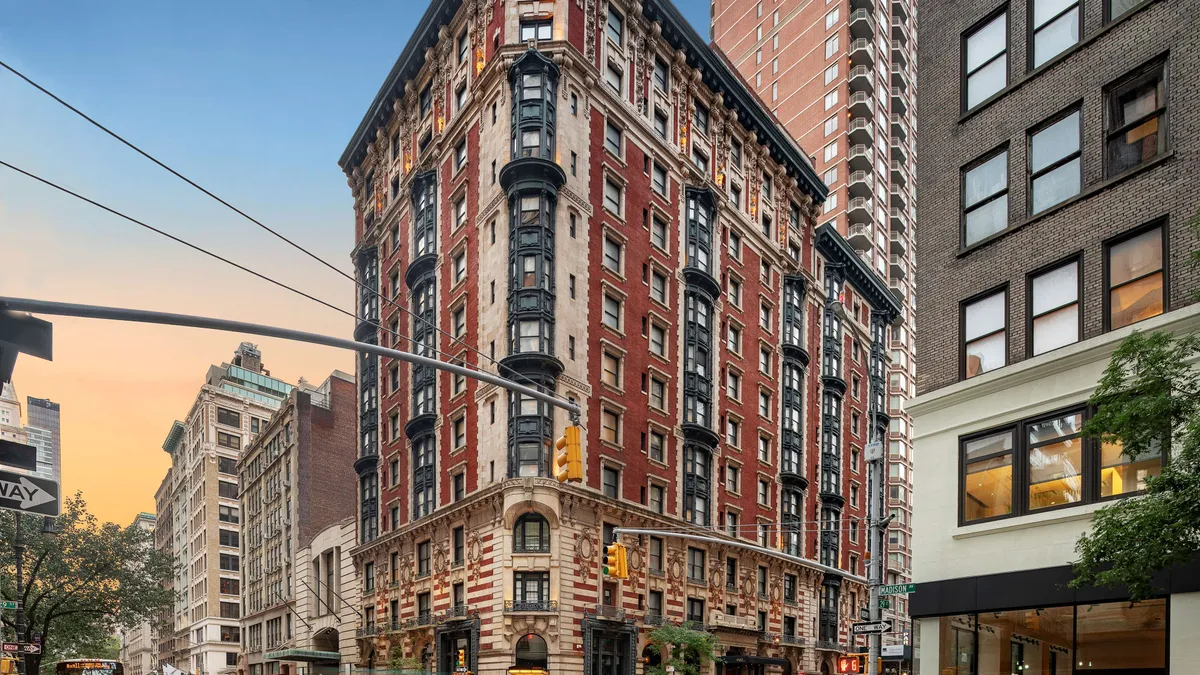 An exterior shot of The James Hotel in New York City